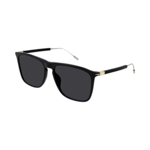 Gucci Square Sunglasses 'Black/Gold/Grey'