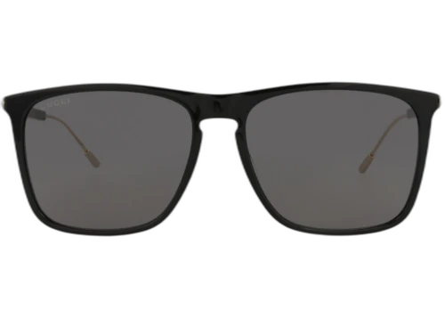 Gucci Square-Frame Recycled Acetate Sunglasses Black/Gold/Grey (GG1269S-30013857-001)