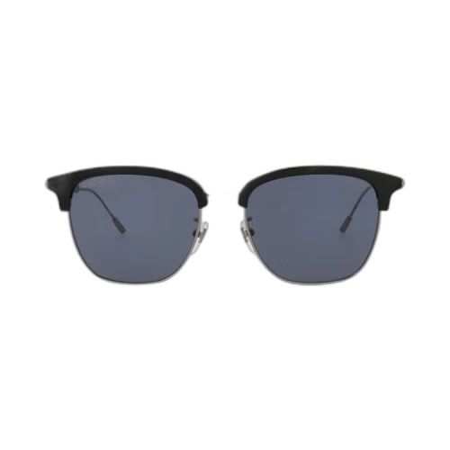 Gucci Round Sunglasses 'Black/Ruthenium/Blue'