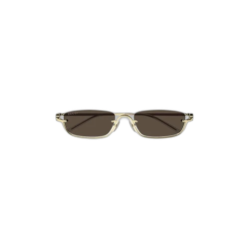Gucci Rectangular Frame Sunglasses 'Brown'