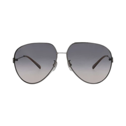 Gucci Aviator Sunglasses 'Ruthenium/Grey'