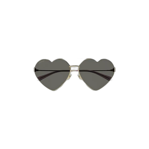 Gucci Heart Frame Sunglasses 'Gold'