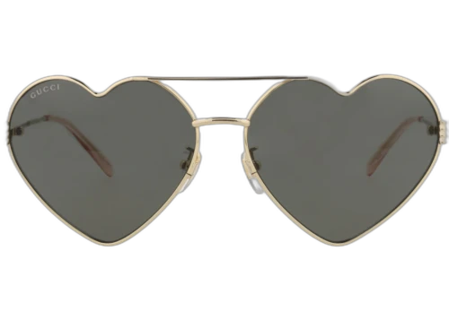Gucci Cat Eye-Frame Metal Sunglasses Gold Gold Grey (GG1283S-30013874-001)