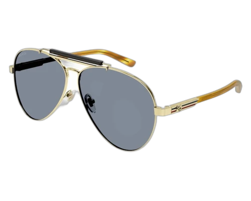 Gucci Aviator Frame Sunglasses Havana/Grey (GG1287S-004-FR)