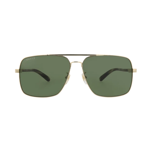 Gucci Aviator-Frame Metal Sunglasses GOLD HAVANA GREEN (GG1289S-30013910-003)