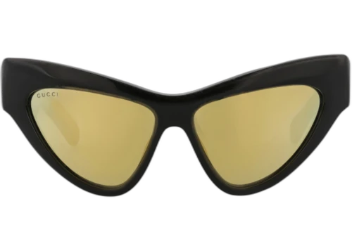 Gucci Cat Eye-Frame Recycled Acetate Sunglasses Black/Black/Gold (GG1294S-30013847-002)