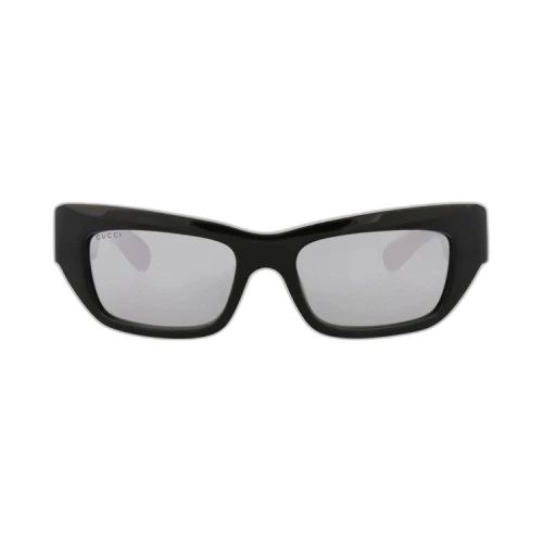Gucci Cat Eye Sunglasses 'Black/Silver'
