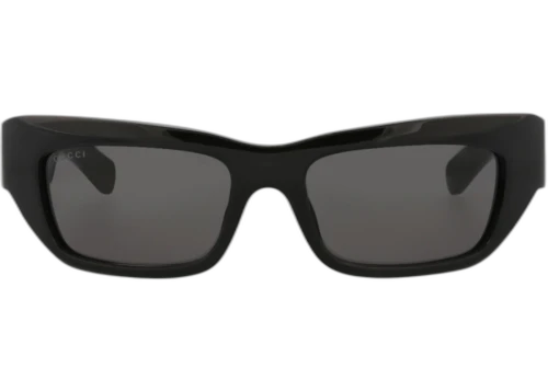 Gucci Cat Eye-Frame Recycled Acetate Sunglasses Black Black Grey (GG1296S-30013841-001)