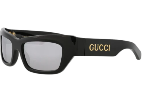 Gucci Cat Eye-Frame Recycled Acetate Sunglasses Black/Black/Silver (GG1296S-30013841-002)