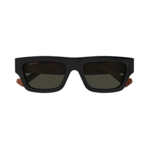 Gucci Square Sunglasses 'Black/Havana/Grey'