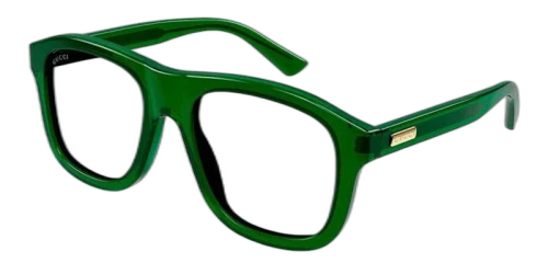Gucci Square Frame Sunglasses Green/Transparent Green (GG1316S-004-FR)