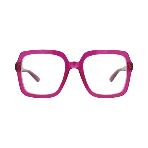 Gucci Square-Frame Recycled Acetate Optical Frames 'Pink Pink Transparent'