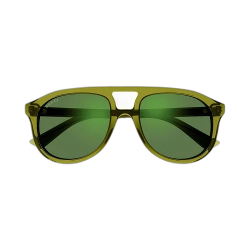 Gucci Aviator Style Sunglasses 'Green'