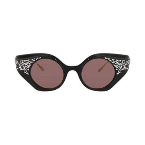 Gucci Cat Eye Sunglasses 'Black/Gold/Brown'