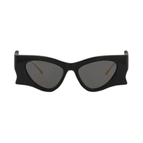 Gucci Cat Eye Sunglasses 'Black/Gold/Grey'