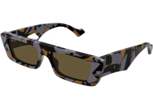 Gucci Rectangular Sunglasses Havana/Brown (GG1331S-006)