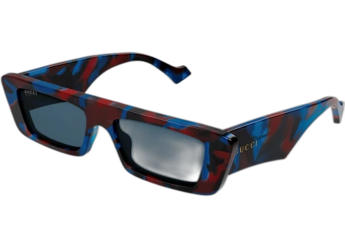 Gucci Rectangular Sunglasses Havana/Blue (GG1331S-007)