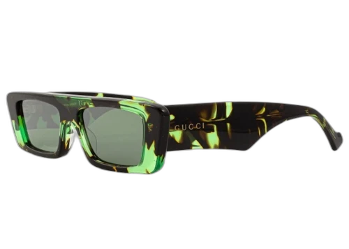 Gucci Rectangle Sunglasses Havana/Green (GG1331S-008)