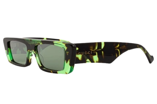 Gucci Rectangle Sunglasses Havana/Green (GG1331S-009)