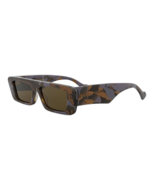 Gucci Square Rectangle Sunglasses Havana/Havana/Brown (GG1331S-30013890-006)
