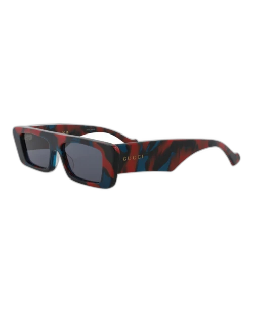 Gucci Square Rectangle Sunglasses Havana/Havana/Blue (GG1331S-30013890-007)