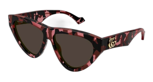 Gucci Tortoise Cat-Eye Frame Sunglasses Cherry Havana/Black (GG1333S-003-FR)