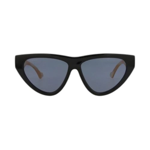 Gucci Cat Eye Sunglasses 'Black/Ivory/Blue'