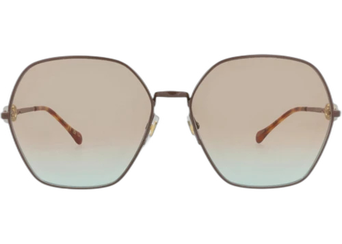 Gucci Square-Frame Metal Sunglasses Brown Brown Brown (GG1335S-30013931-004)