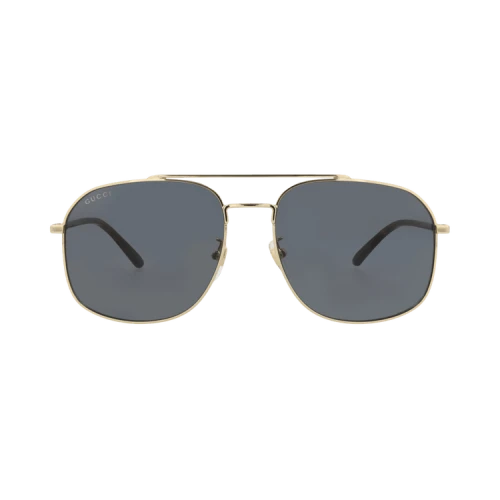 Gucci Aviator-Frame Metal Sunglasses 'Gold/Havana/Grey'