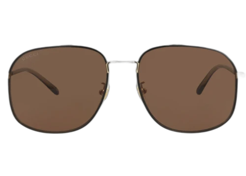Gucci Aviator-Frame Metal Sunglasses GOLD HAVANA BROWN (GG1351S-30013912-004)