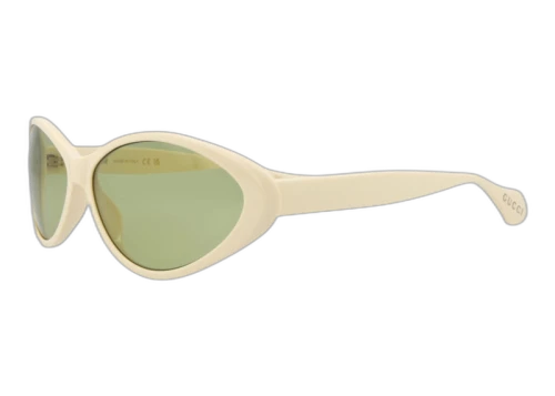 Gucci Round Sunglasses Ivory/Ivory/Green (GG1377S-30014359-001)