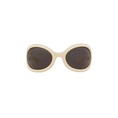 Gucci Wrap Around Sunglasses 'White/Brown'
