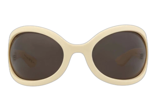 Gucci Shield-Frame Injection Sunglasses White/Brown (GG1381S-30014360-003-10024)