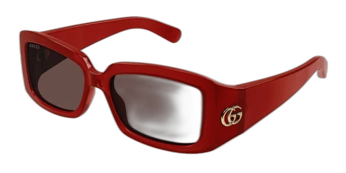 Gucci GG Corner Square Sunglasses Burgundy/Brown (GG1403SK-003)