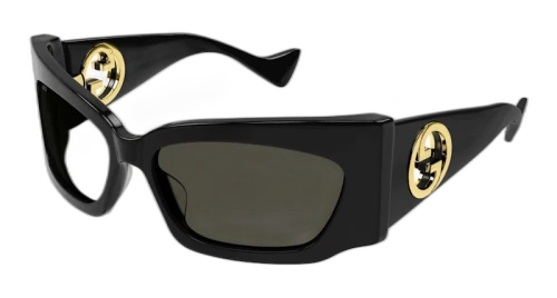 Gucci Butterfly Frame Sunglasses Black/Grey (GG1412S-001-FR)