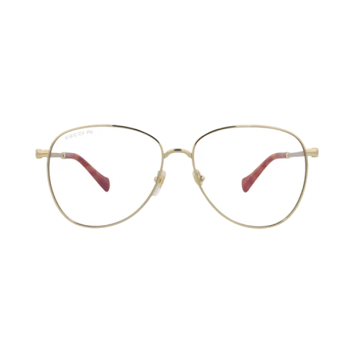 Gucci Aviator-Frame Metal Sunglasses Gold Gold Transparent (GG1419S-30014428-004)