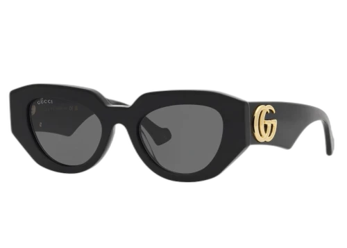 Gucci Cat Eye Sunglasses Black/Gold (GG1421S 001)