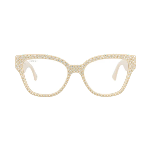 Gucci Cat Eye-Frame Recycled Acetate Sunglasses Ivory Ivory Transparent (GG1424S-30014526-001)