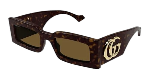 Gucci Rectangle Sunglasses Brown (GG1425S-002-FR)
