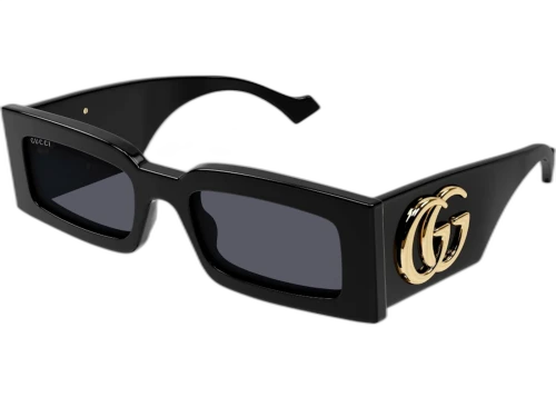 Gucci Rectangle Sunglasses Black (GG1425S 001)