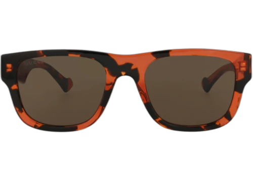 Gucci Square-Frame Recycled Acetate Sunglasses Havana Havana Brown (GG1427S-30014475-004)