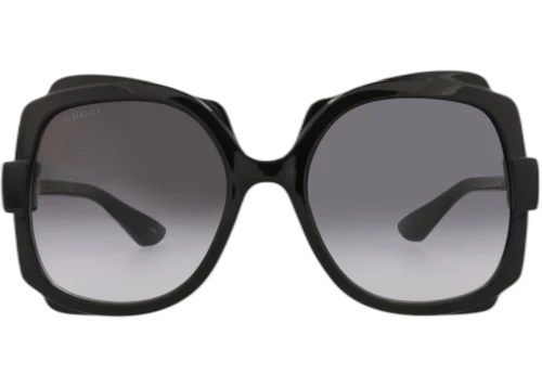 Gucci Round-Frame Injection Sunglasses Black/Black/Grey (GG1431S-30014433-001)
