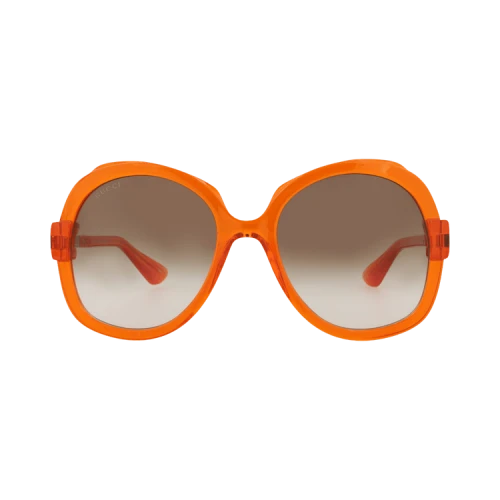 Gucci Round-Frame Injection Sunglasses Orange/Orange/Brown (GG1432S-30014432-004)