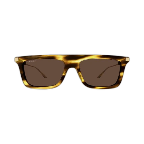 Gucci Square Sunglasses 'Havana/Gold/Brown'
