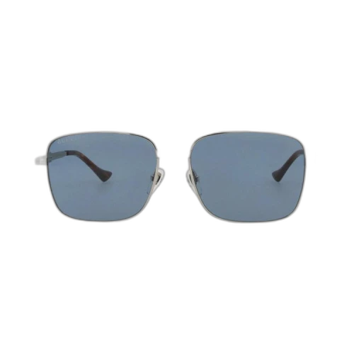 Gucci Square Sunglasses 'Silver/Blue'