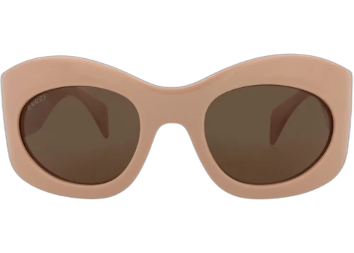 Gucci Shield-Frame Recycled Acetate Sunglasses Pink Pink Brown (GG1463S-30014463-003)