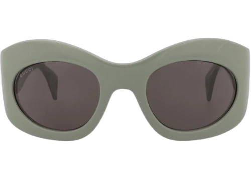Gucci Shield-Frame Recycled Acetate Sunglasses Green Green Grey (GG1463S-30014463-004)