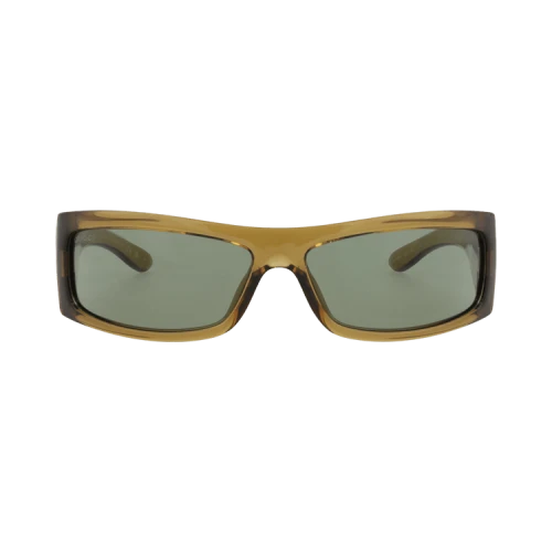 Gucci Shield-Frame Injection Sunglasses Brown Brown Green (GG1492S-30014769-003)