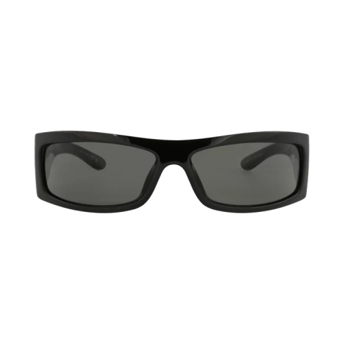 Gucci Shield-Frame Injection Sunglasses Black Black Grey (GG1492SA-30014771-001)
