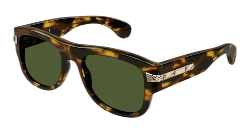 Gucci Tortoise Square Frame Sunglasses Havana/Green (GG1517S-003-FR)